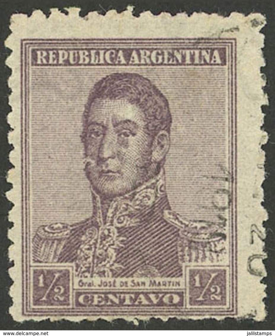 ARGENTINA: GJ.479, ½c. San Martín, Wheatley Bond Wmk, Used, VF Quality - Autres & Non Classés