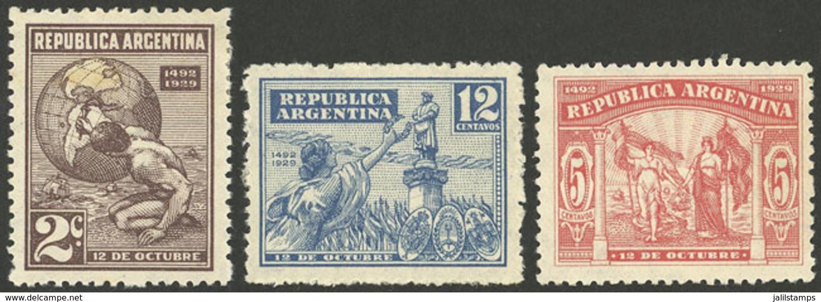 ARGENTINA: GJ.683+683A, 12c. Revolution Of 6 September 1930, In Blue And Slate Blue, Used, VF - Otros & Sin Clasificación