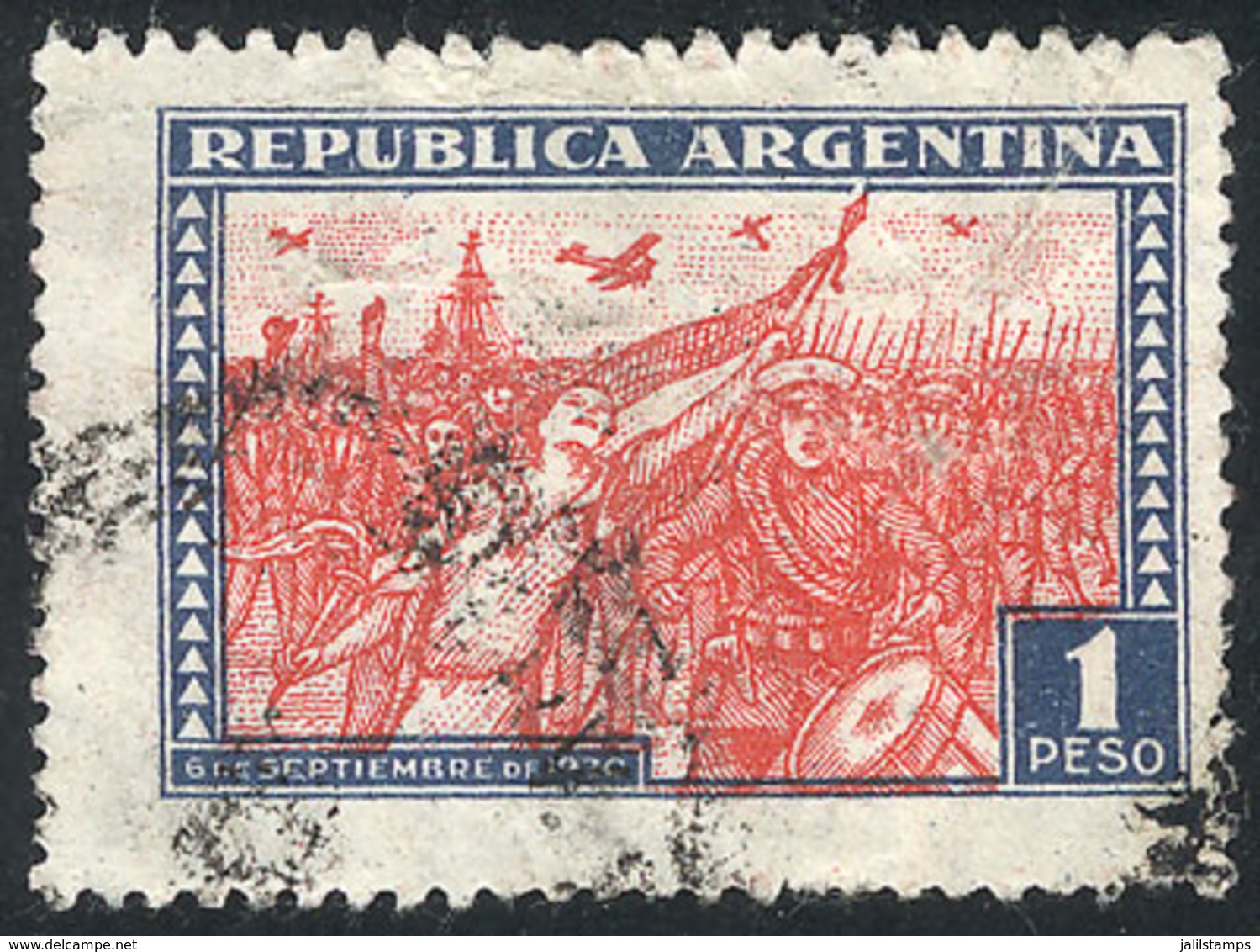 ARGENTINA: GJ.689, 1P. Revolution Of 6 September 1930, Used, VF Quality - Autres & Non Classés