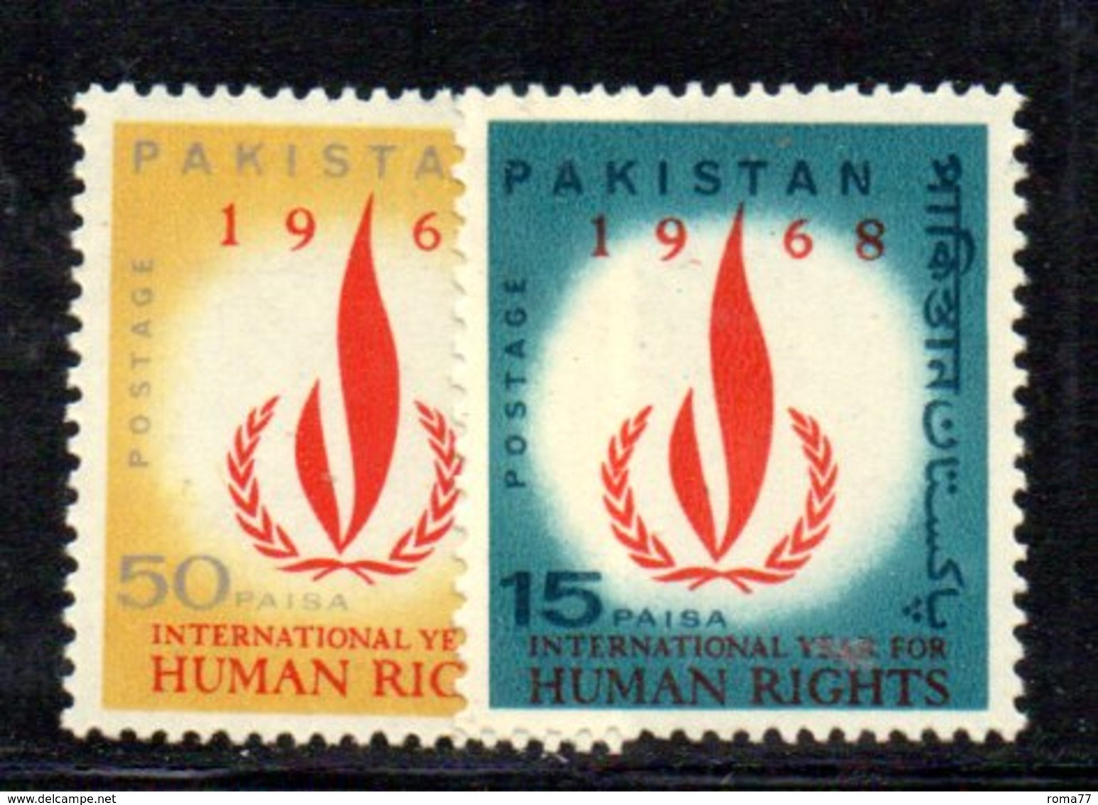 APR1786 - PAKISTAN 1968 , Serie Yvert N. 246/247  ***  MNH  (2380A) Human - Pakistan