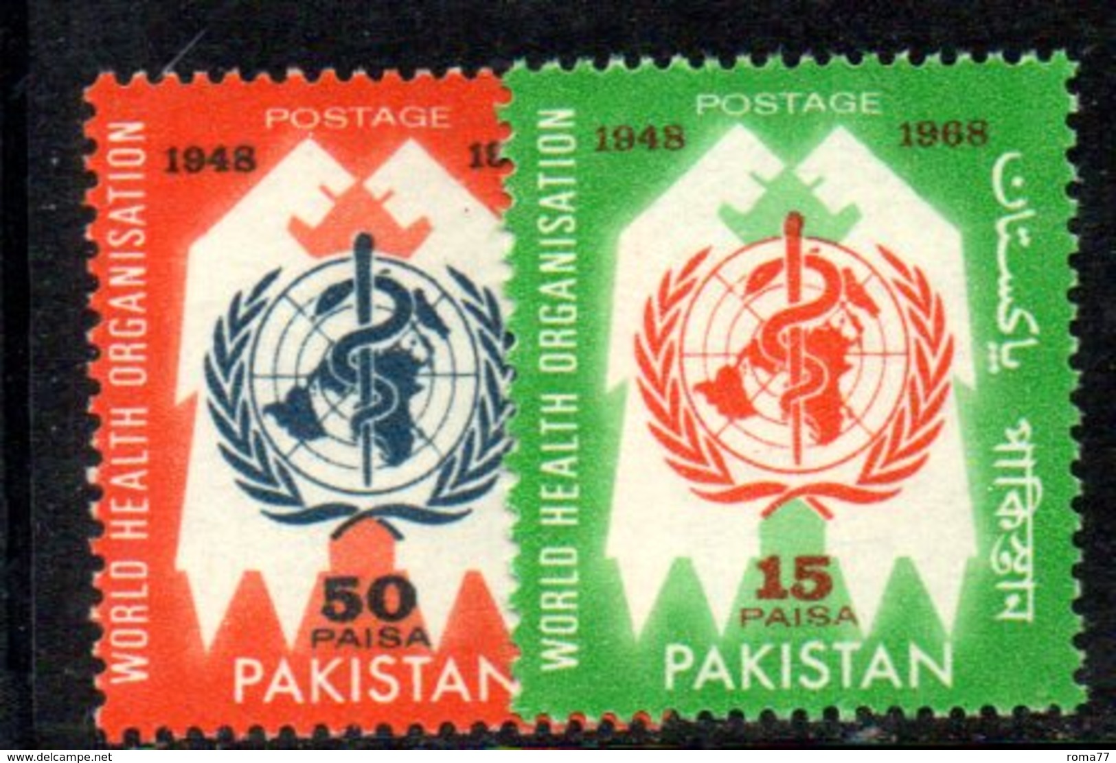 APR1787 - PAKISTAN 1968 , Serie Yvert N. 249/250  ***  MNH  (2380A) Oms - Pakistan