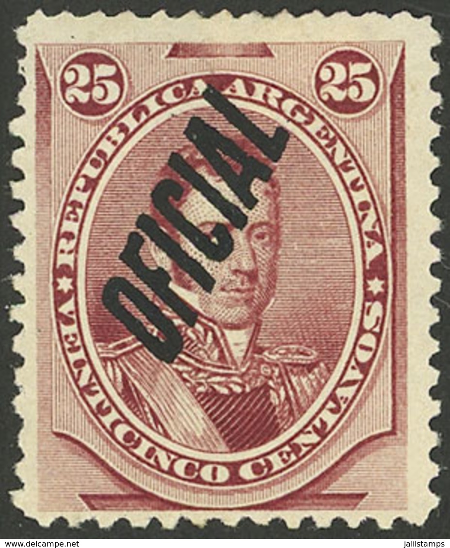 ARGENTINA: GJ.26, 25c. Alvear, VF Quality - Servizio