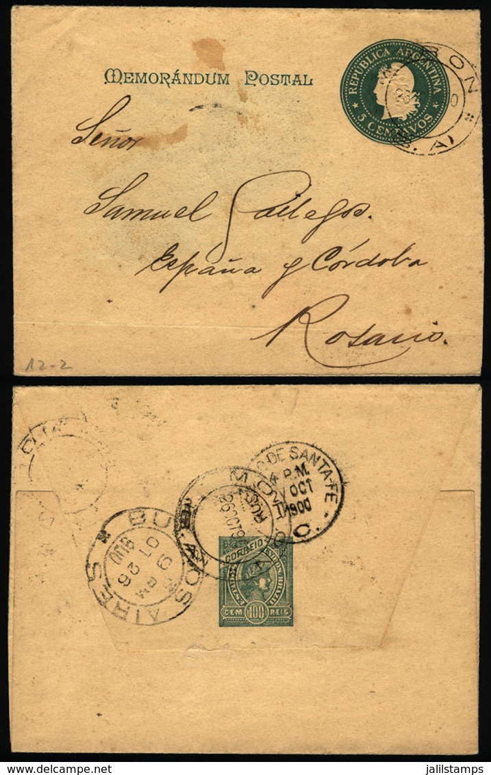 ARGENTINA: Lettercard Illustrated Inside Commemorating The Visit Of The President Of Brazil, Sent From MORON To Rosario  - Covers & Documents