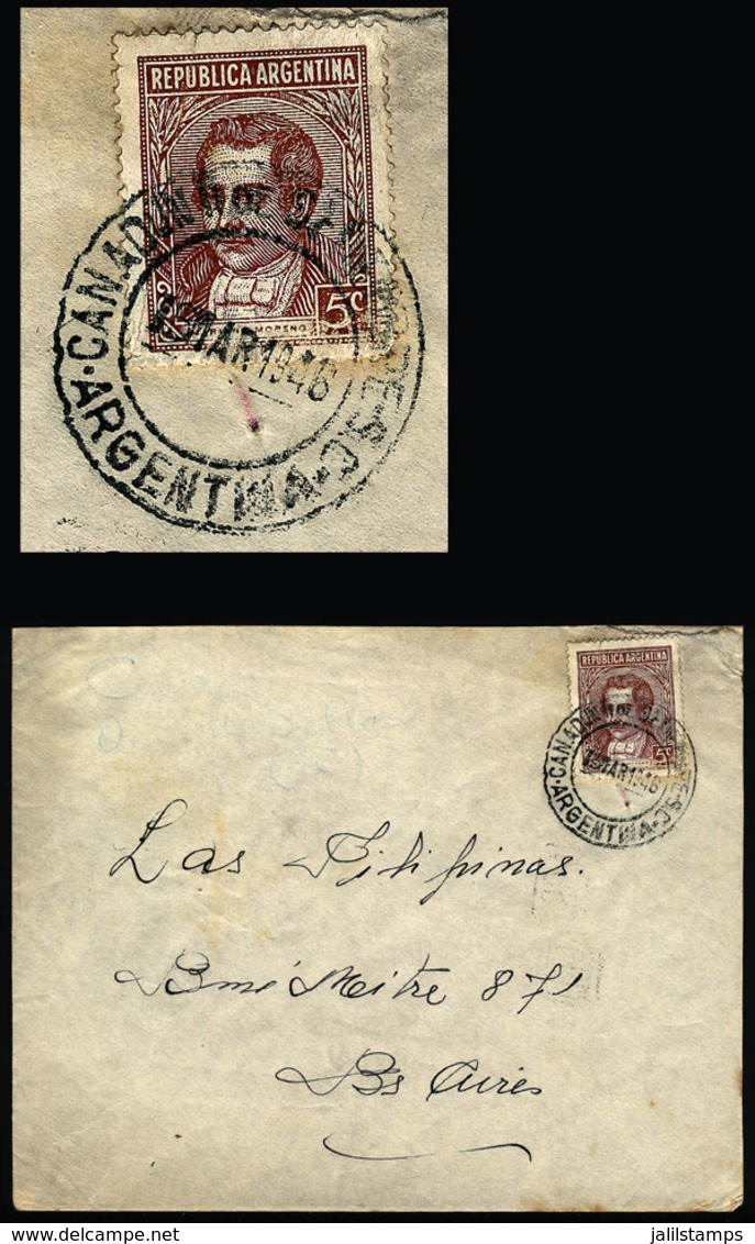 ARGENTINA: Cover Sent To Buenos Aires On 16/MAR/1946 With Postmark Of "CAÑADON 11 DE SEPTEMBRE" (Santa Cruz), VF Quality - Covers & Documents