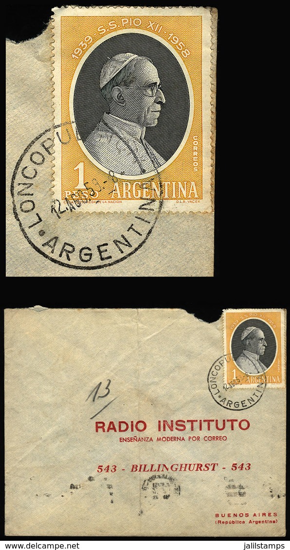 ARGENTINA: Cover Sent From LONCOPUÉ (Neuquén) To Buenos Aires On 12/AU/1953. - Lettres & Documents
