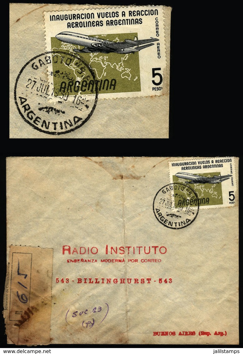 ARGENTINA: Cover Sent From GABOTO (Santa Fe) To Buenos Aires On 27/JUL/1959 - Cartas & Documentos