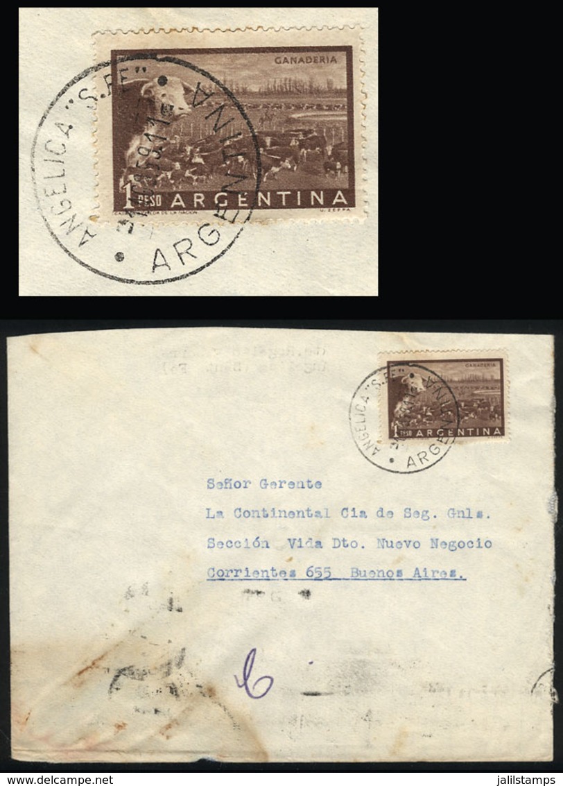 ARGENTINA: Cover With Postmark Of "ANGELICA" (Santa Fe) Sent To Buenos Aires On 1/AU/1959" - Covers & Documents