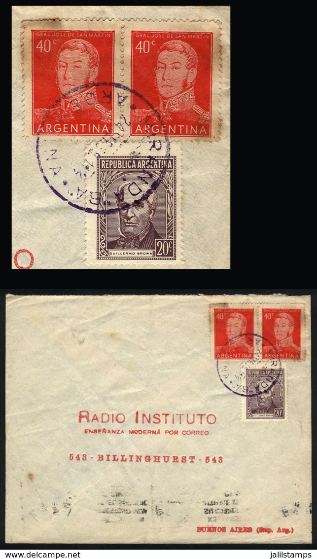 ARGENTINA: Cover With Violet Postmark Of MIRANDA (Buenos Aires), Sent To Buenos Aires On 24/SE/1959 - Covers & Documents