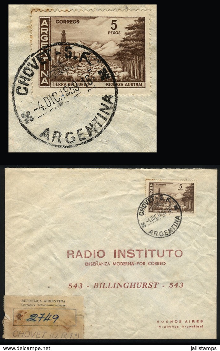 ARGENTINA: Cover Sent From CHOVET (Santa Fe) To Buenos Aires On 4/DE/1959, VF Quality - Cartas & Documentos