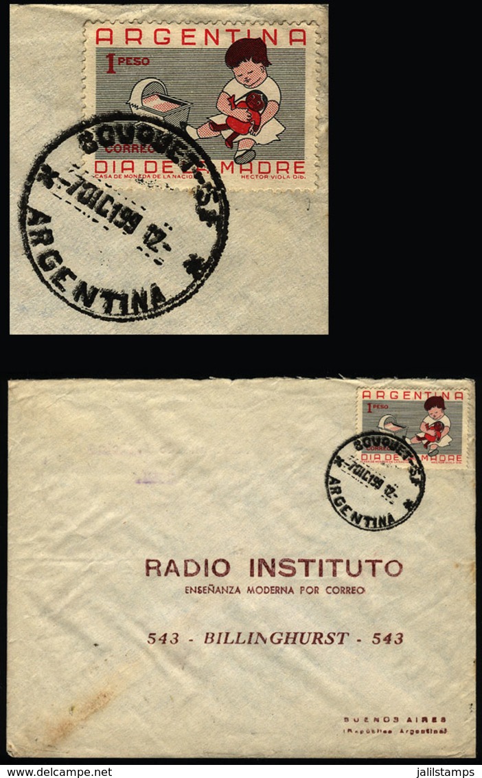 ARGENTINA: Cover Sent From BOUQUET (Santa Fe) To Buenos Aires On 7/DE/1959, VF Quality - Lettres & Documents