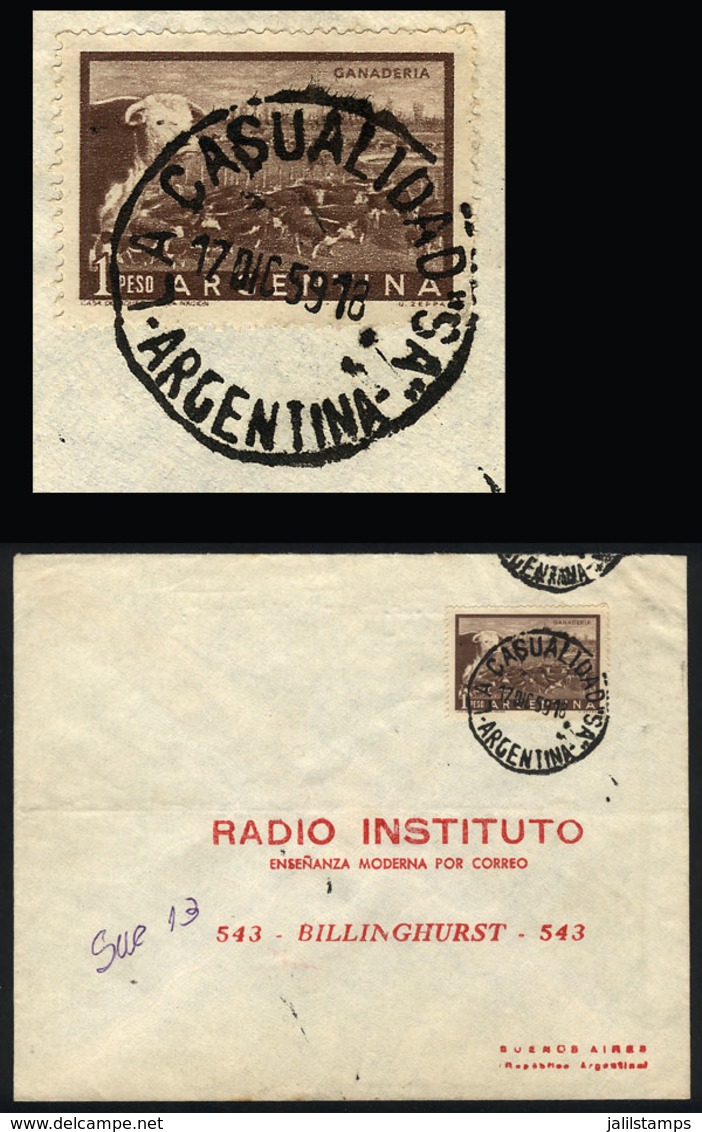 ARGENTINA: Cover Sent From LA CASUALIDAD (Salta) To Buenos Aires On 17/DE/1959, VF Quality - Storia Postale