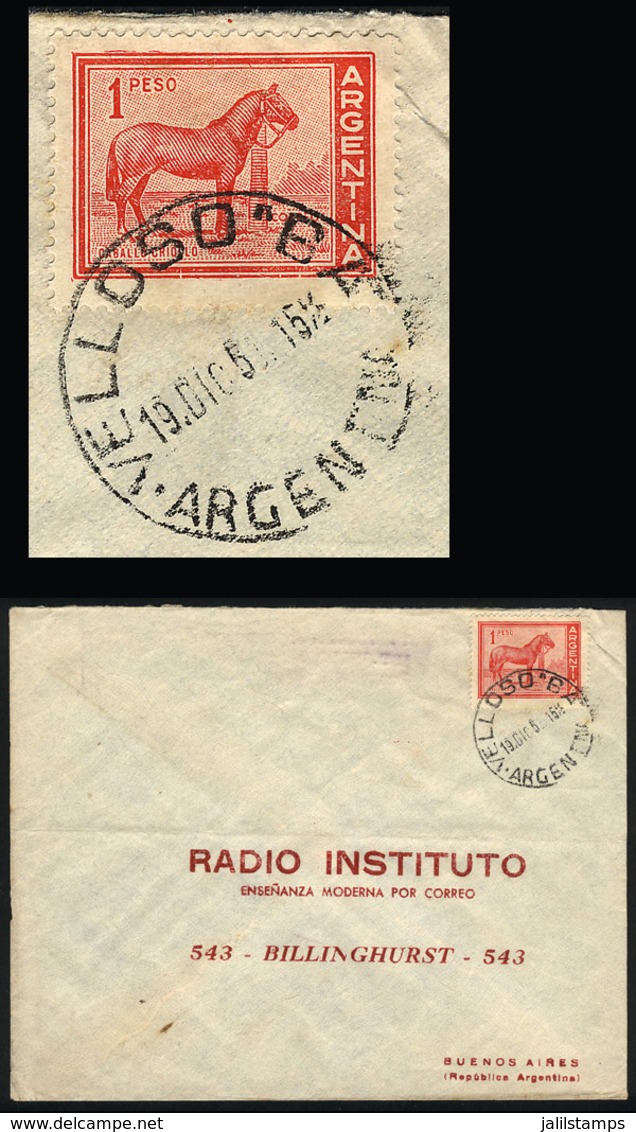 ARGENTINA: Cover With Postmark Of "VELLOSO" (Buenos Aires) Sent To Buenos Aires On 19/DE/1959, VF Quality" - Cartas & Documentos