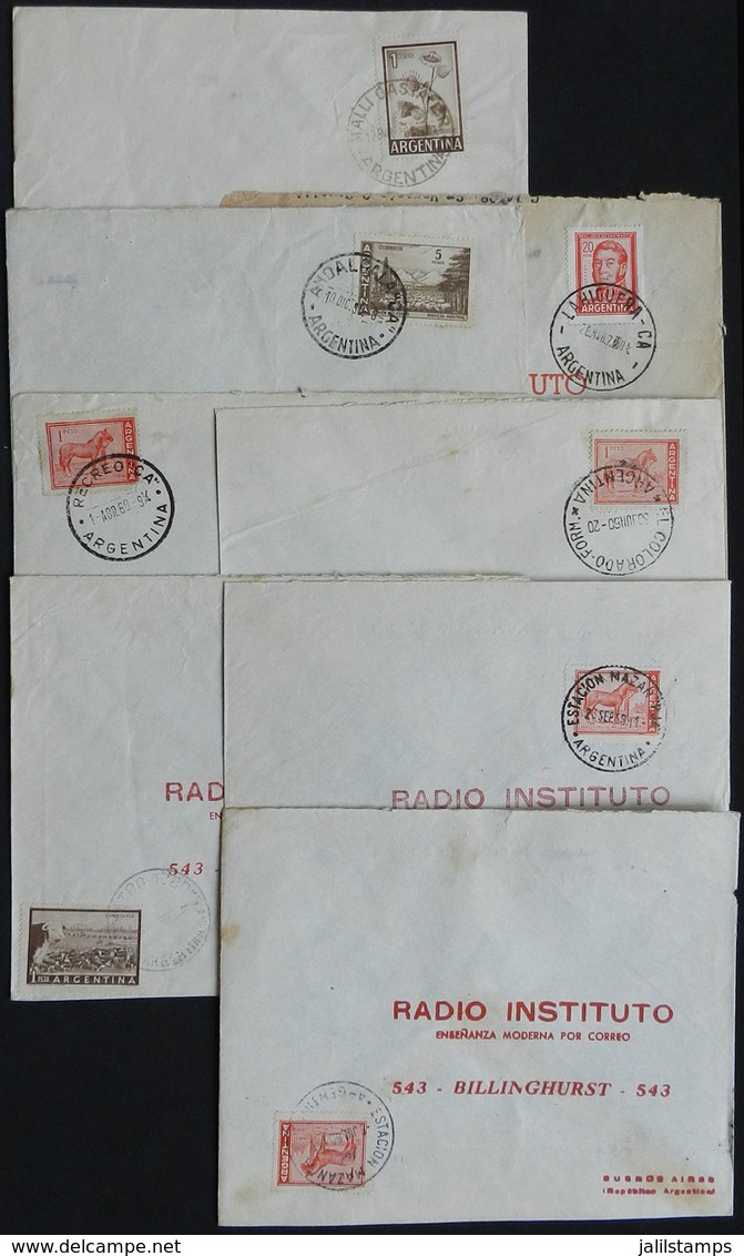 ARGENTINA: 8 Covers Mailed In Circa 1960s From Various Towns In The Provinces Of Catamarca, Formosa And La Rioja To Buen - Lettres & Documents