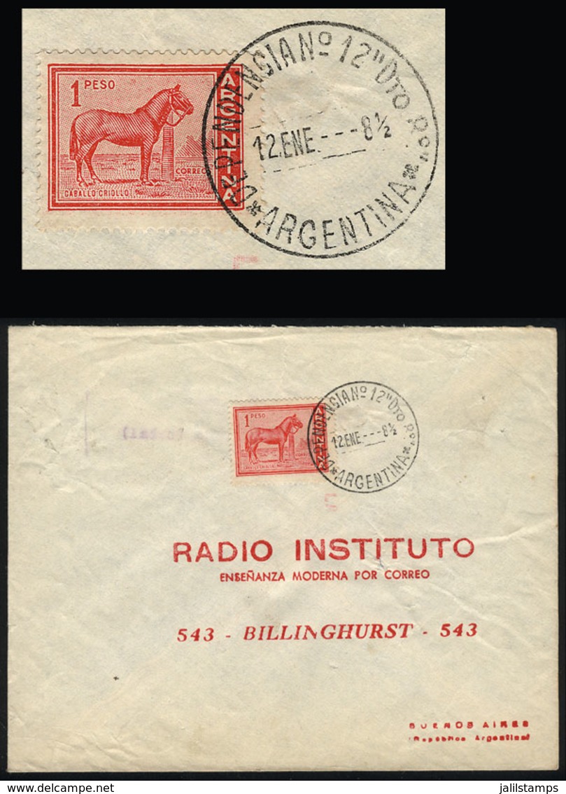 ARGENTINA: Cover Sent From RODEO DEL MEDIO (Mendoza) To Buenos Aires In Circa 1960, Cancelled "DEPENDENCIA Nº12 Dto 8º", - Lettres & Documents