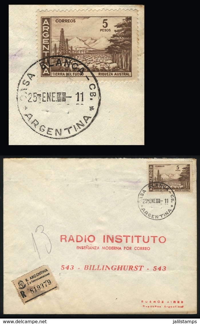 ARGENTINA: Registered Cover With Postmark Of "CASA BLANCA" (Córdoba) Sent To Buenos Aires On 25/JA/1960" - Cartas & Documentos