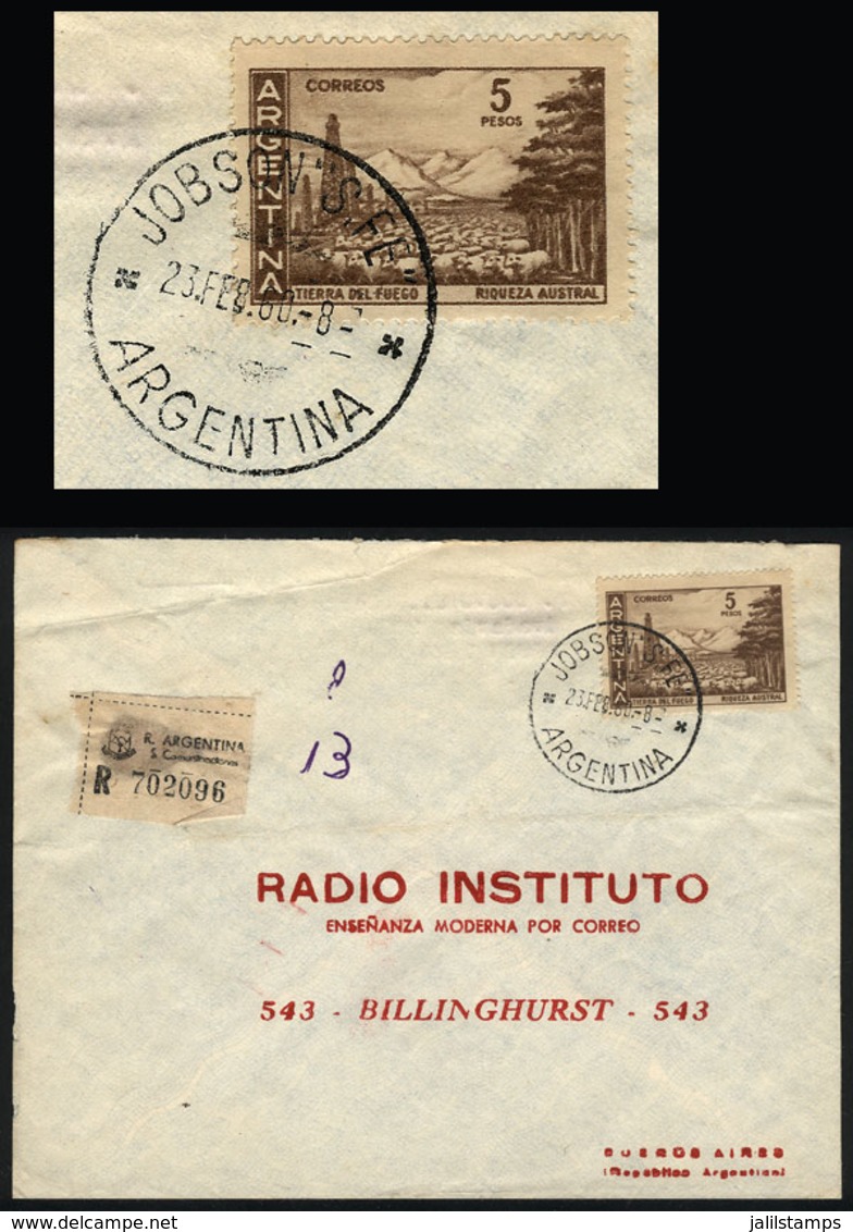 ARGENTINA: Registered Cover Sent From JOBSON (Santa Fe) To Buenos Aires On 23/FE/1960. - Lettres & Documents