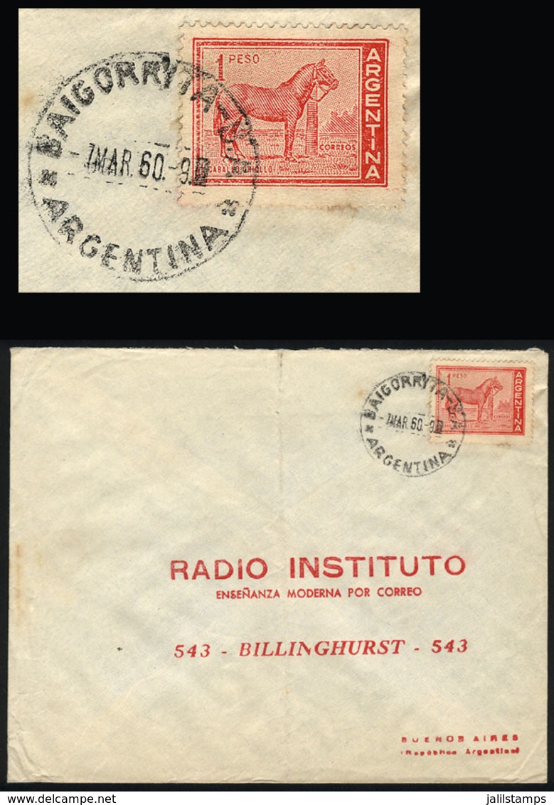 ARGENTINA: Cover Sent From BAIGORRITA (B.Aires) To Buenos Aires On 7/MAR/1960. - Lettres & Documents