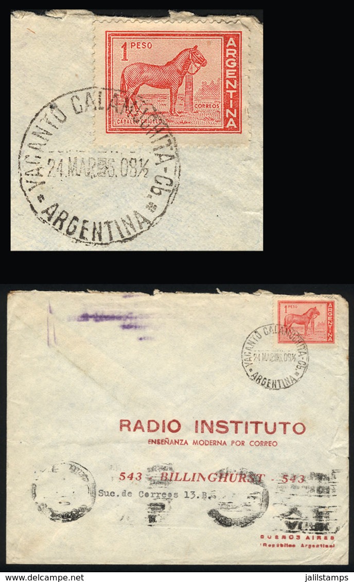 ARGENTINA: Cover Sent From YACANTO CALAMUCHITA (Córdoba) To Buenos Aires On 24/MAR/1960 - Covers & Documents