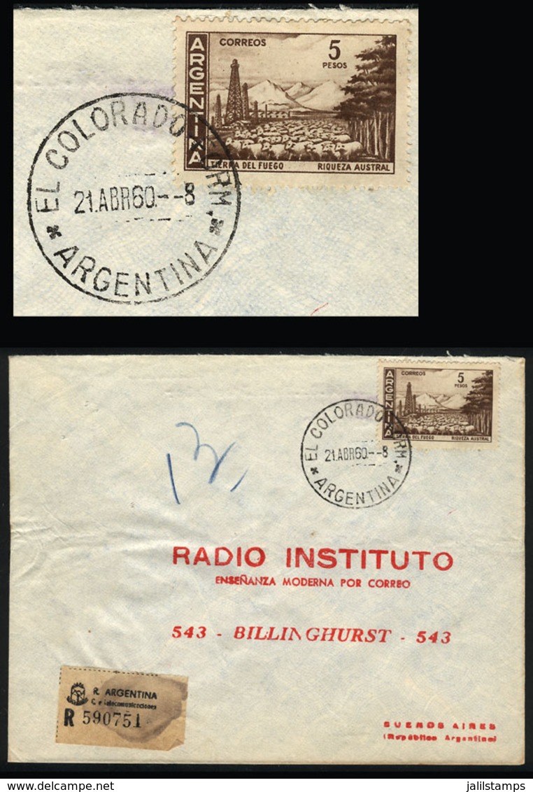 ARGENTINA: Registered Cover Sent From EL COLORADO (Formosa) To Buenos Aires On 21/AP/1960, VF Quality - Storia Postale