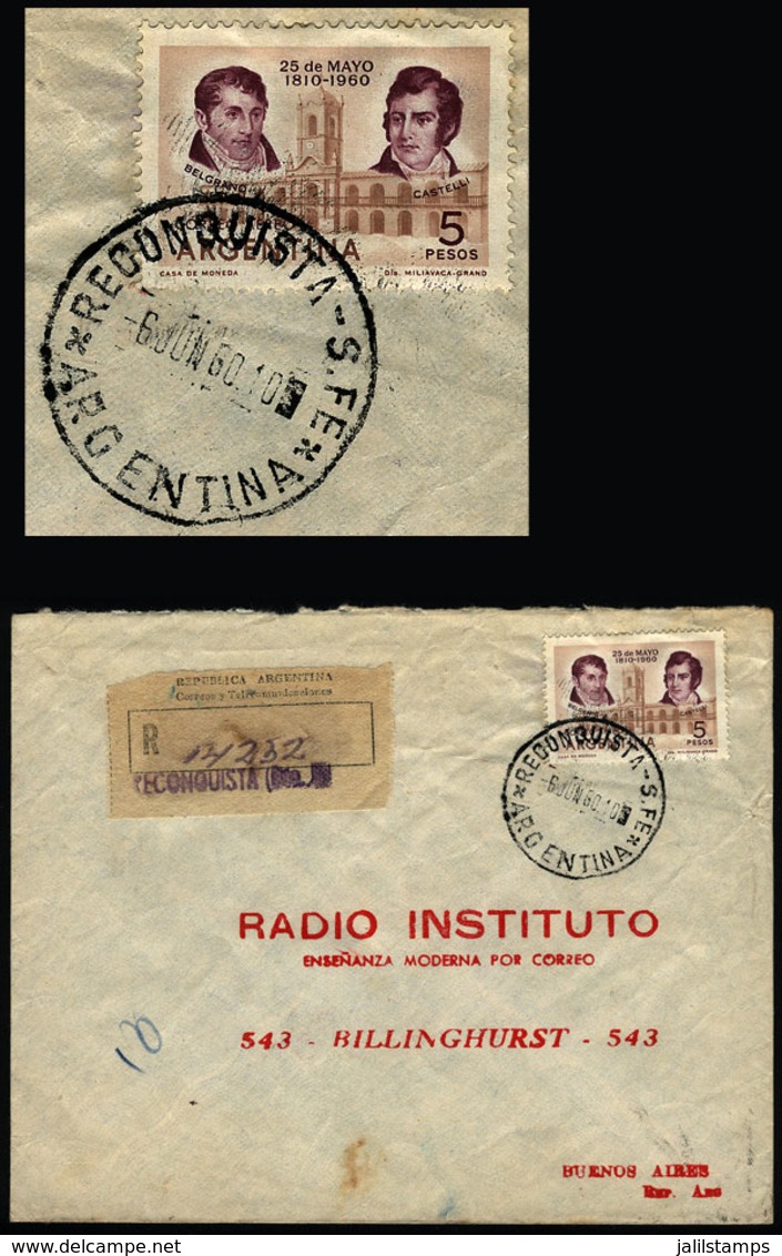 ARGENTINA: Cover Sent From RECONQUISTA (Santa Fe) To Buenos Aires On 6/JUN/1960, VF Quality - Covers & Documents