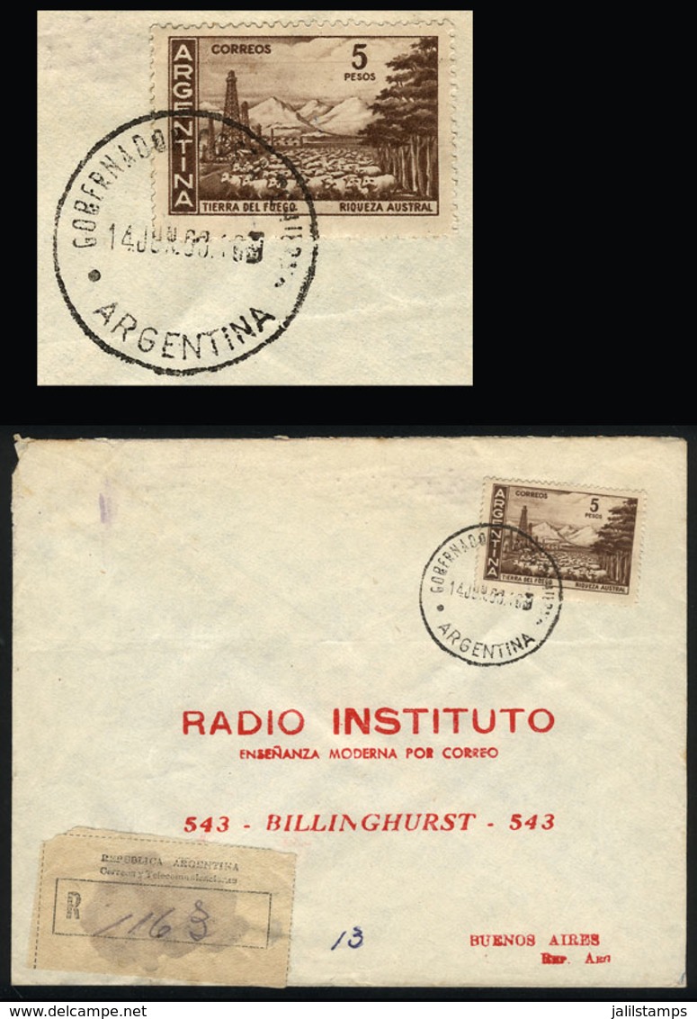 ARGENTINA: Registered Cover Sent From GOBERNADOR COSTA (Chubut) To Buenos Aires On 14/JUN/1960 - Covers & Documents