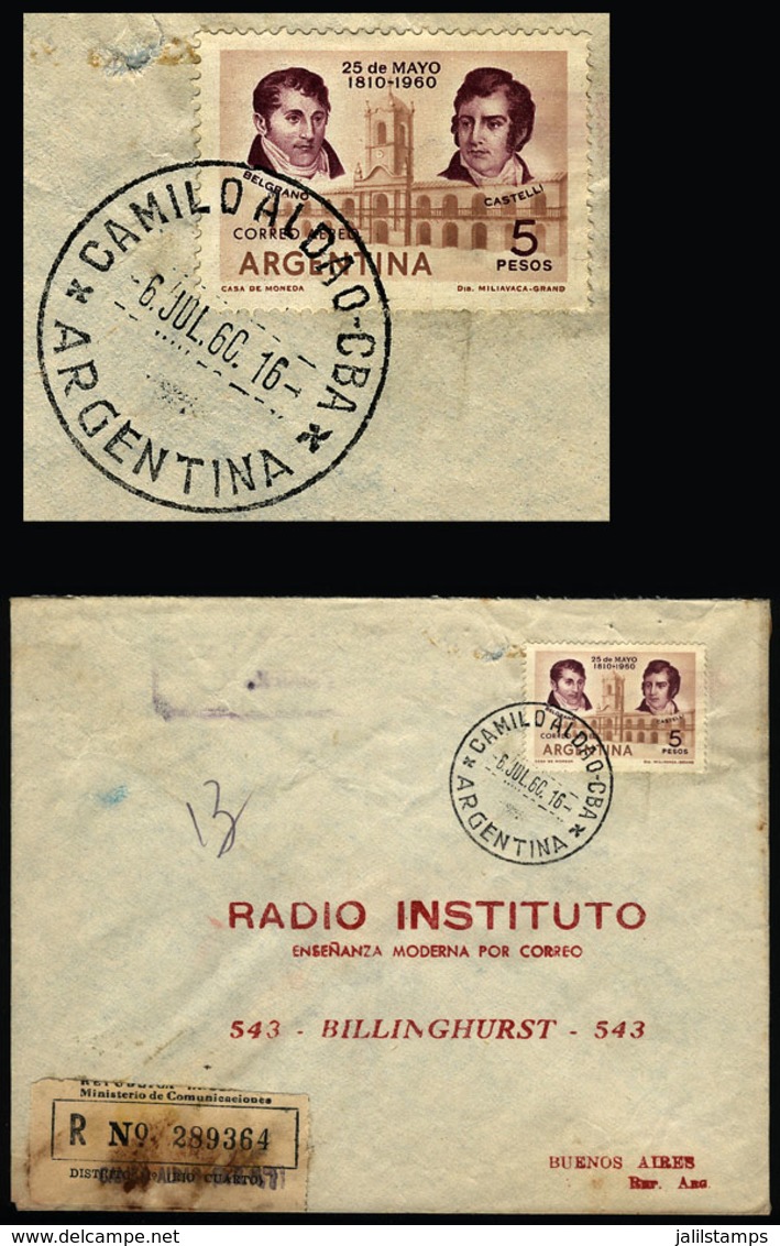 ARGENTINA: Cover Sent From CAMILO ALDAO (Córdoba) To Buenos Aires On 6/JUL/1960 - Storia Postale