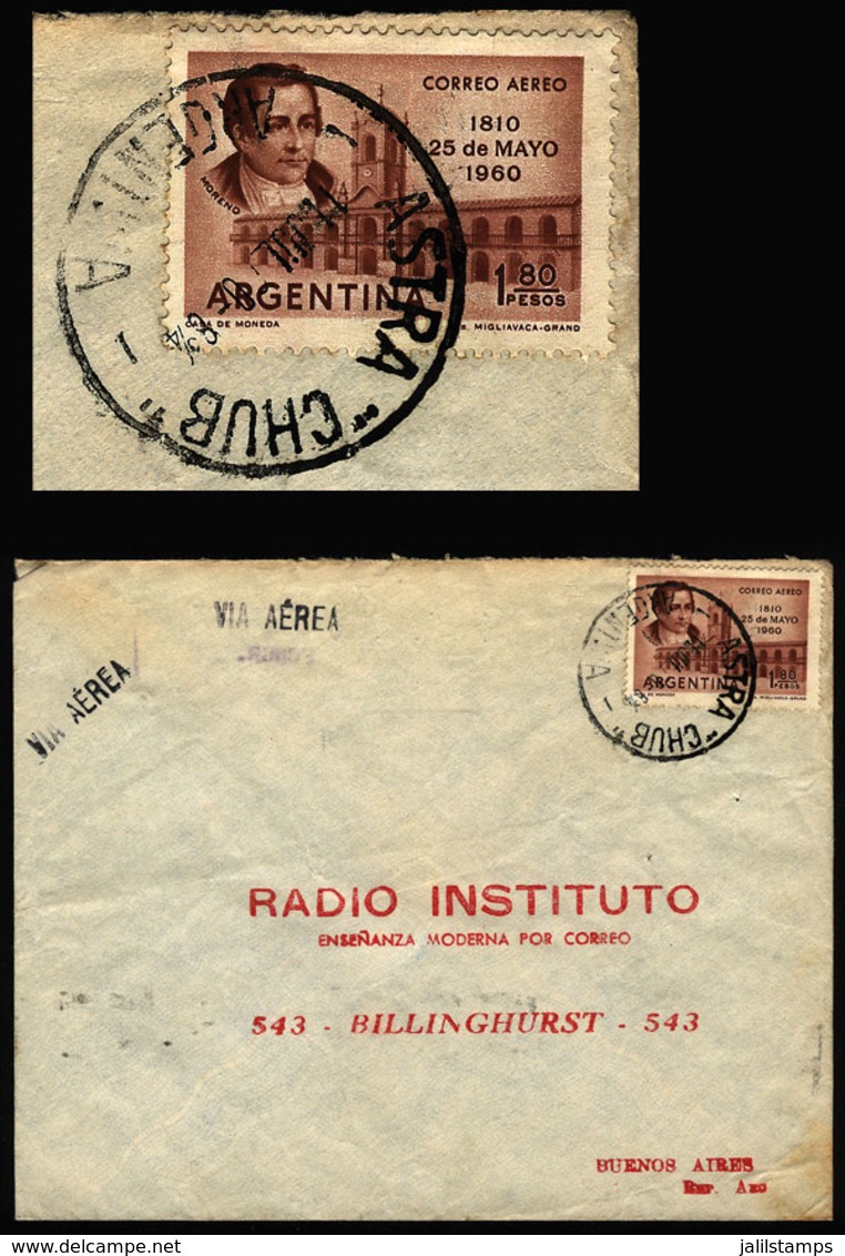 ARGENTINA: Airmail Cover Sent From COMODORO RIVADAVIA (Chubut) To Buenos Aires On 11/JUL/1960, Datestamped "ASTRA", VF Q - Storia Postale