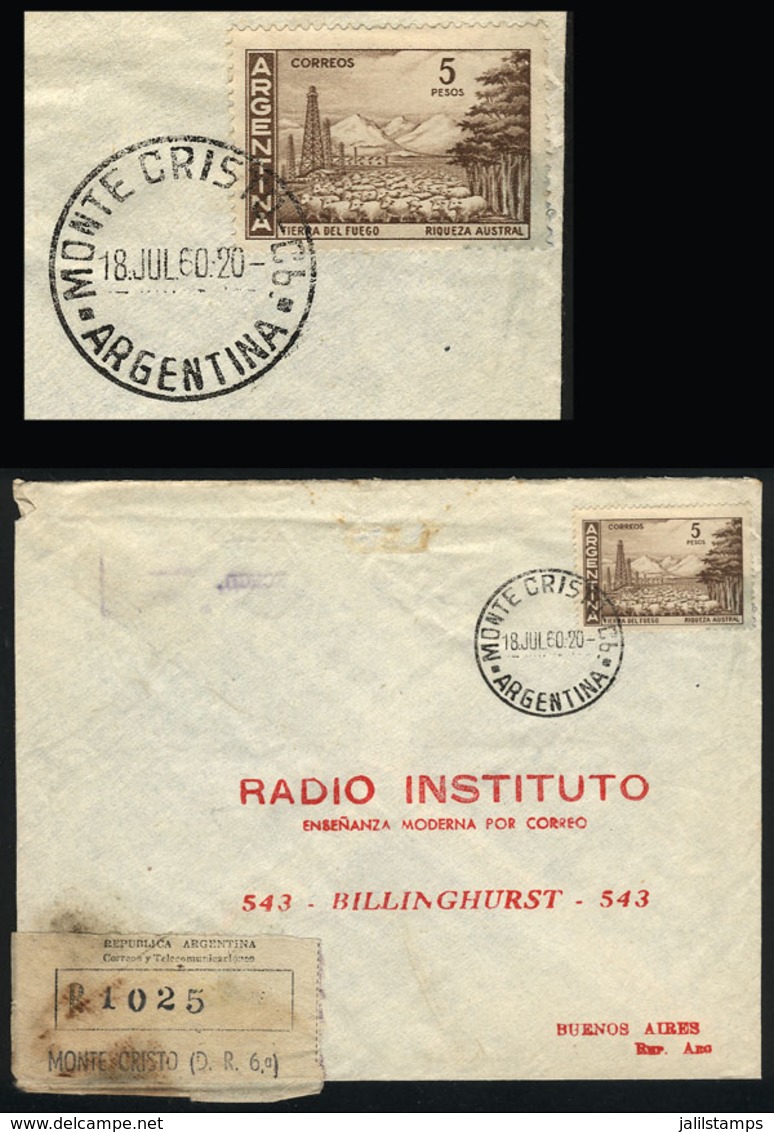 ARGENTINA: Registered Cover Sent From MONTE CRISTO (Córdoba) To Buenos Aires On 18/JUL/1960 - Covers & Documents