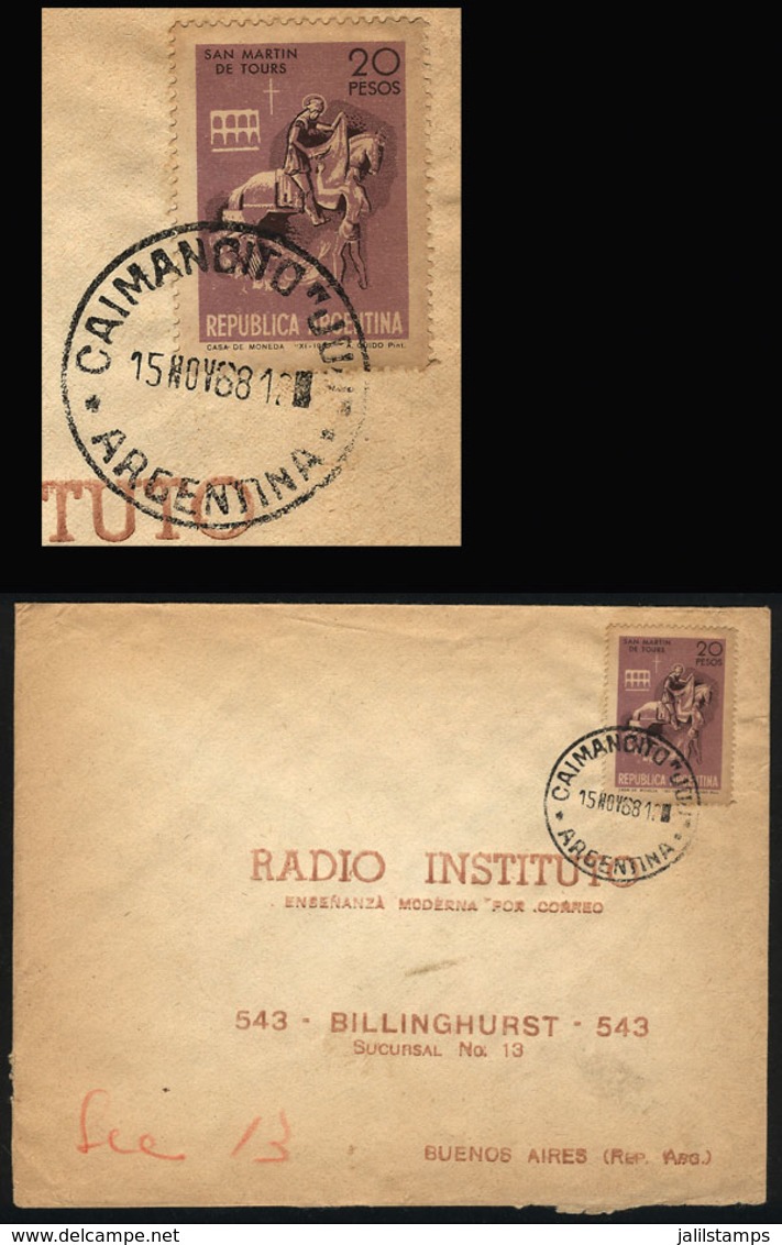 ARGENTINA: Cover Sent From CAIMANCITO (Jujuy) To  Buenos Aires On 15/NO/1968, VF Quality - Cartas & Documentos