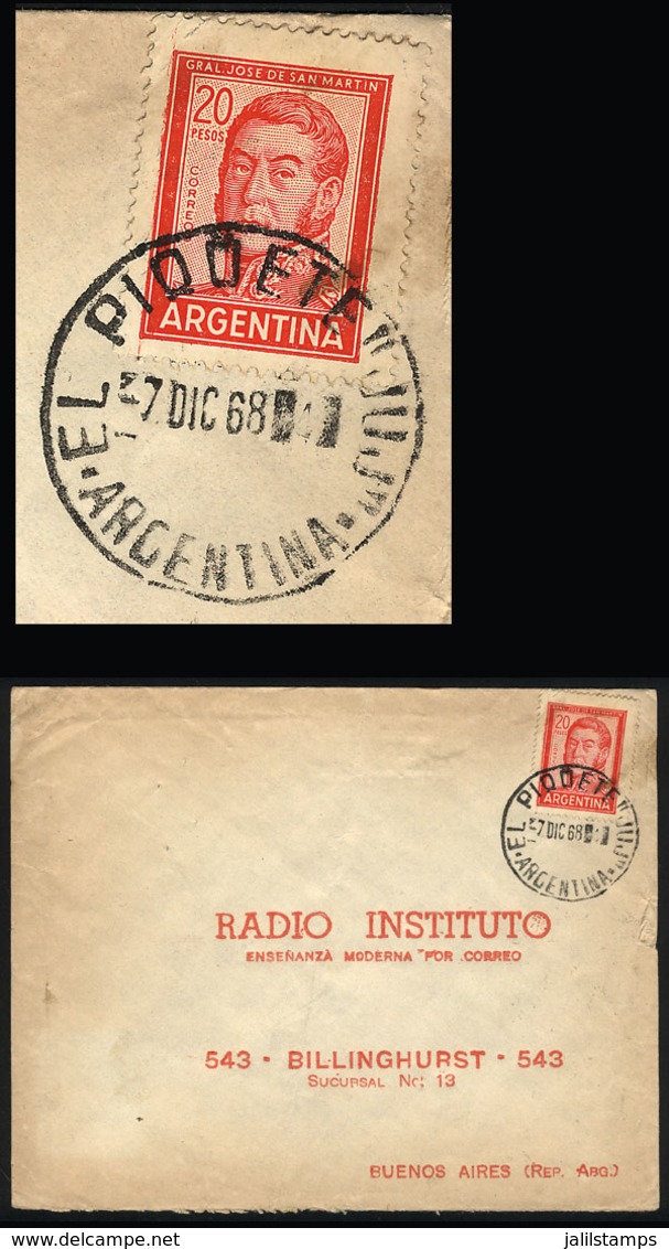 ARGENTINA: Cover Sent From EL PIQUETE (Jujuy) To Buenos Aires On 7/DE/1968 - Lettres & Documents