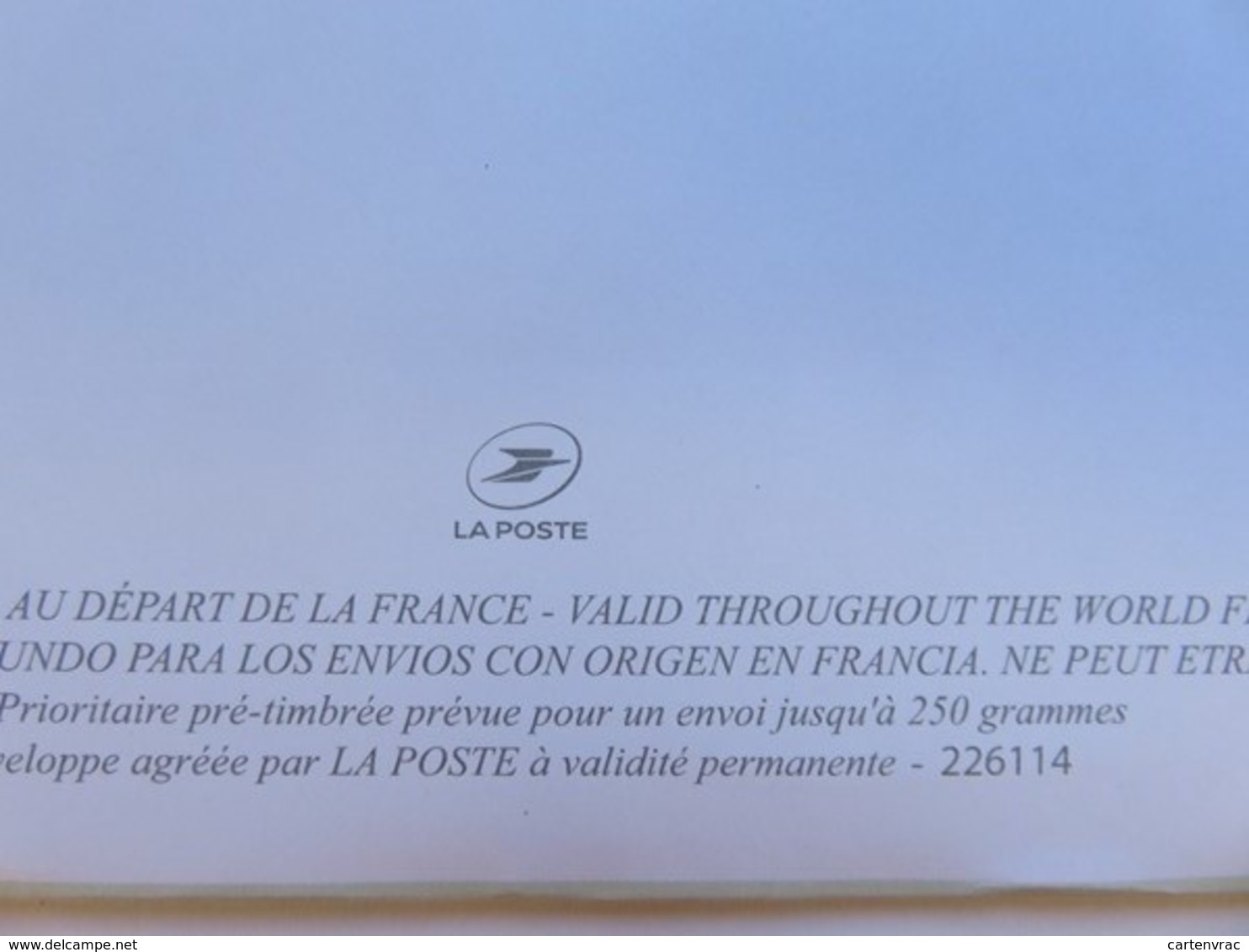 Enveloppe Entier postal - International 250 g  Sabine - Philaposte - Phil@poste - 2019 - A la mode de Provence