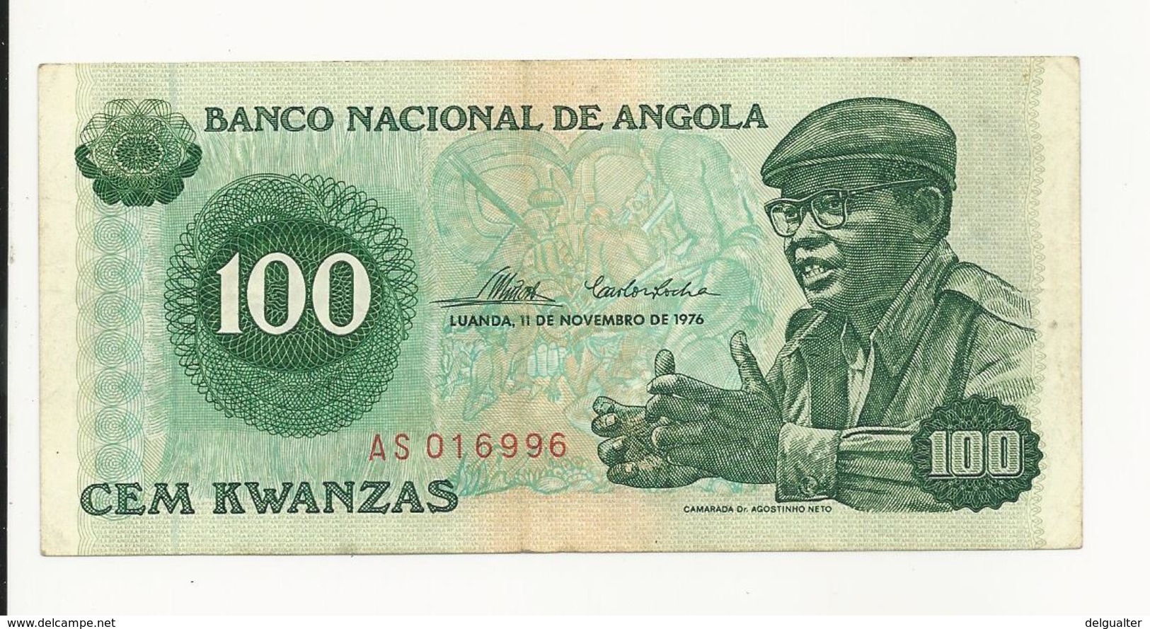 Angola 100 Kwanzas 1976 Almost EF - Angola