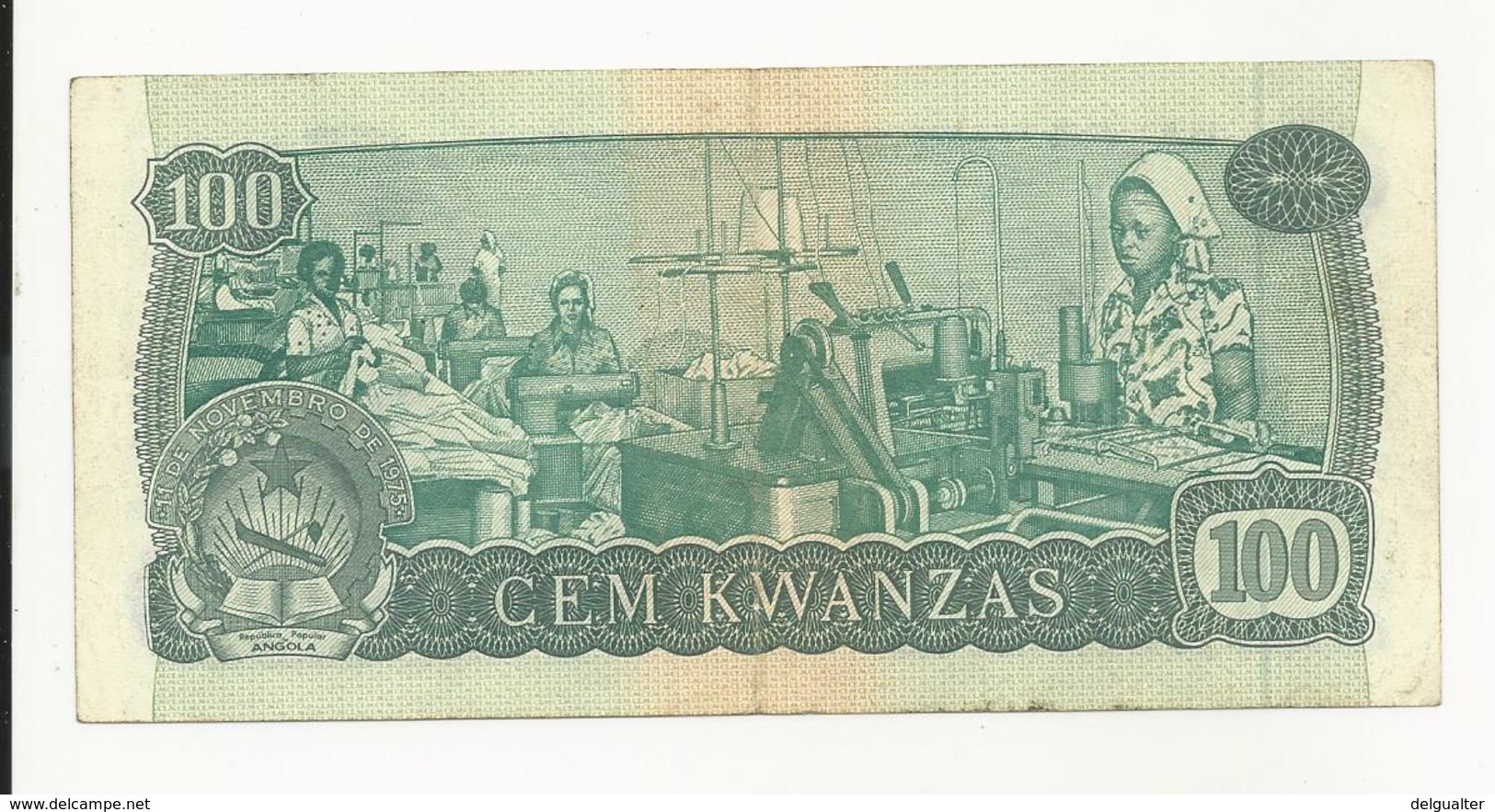 Angola 100 Kwanzas 1976 Almost EF - Angola