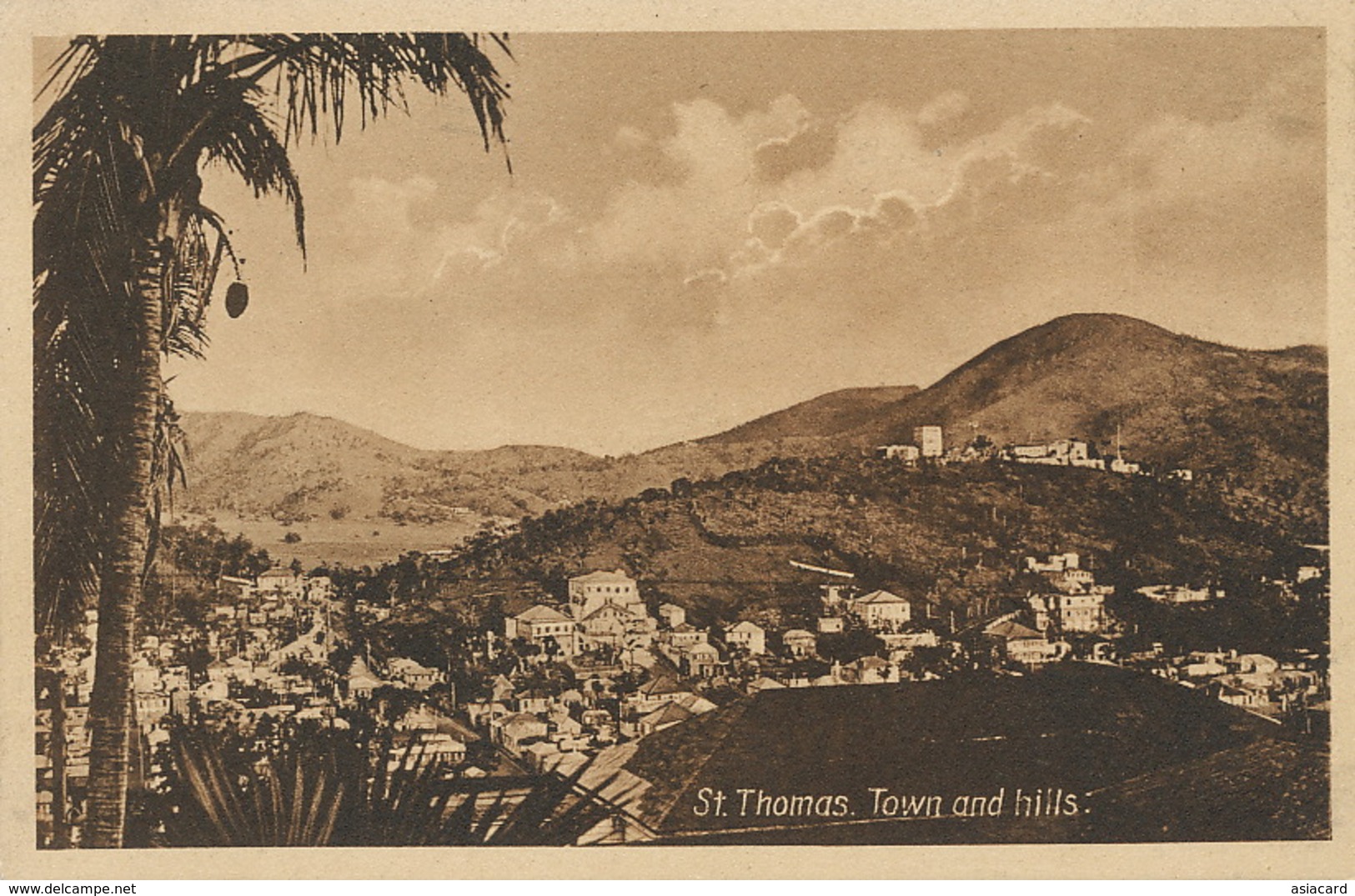 St Thomas  Town And Hills  A.H. Riise - Isole Vergini Americane