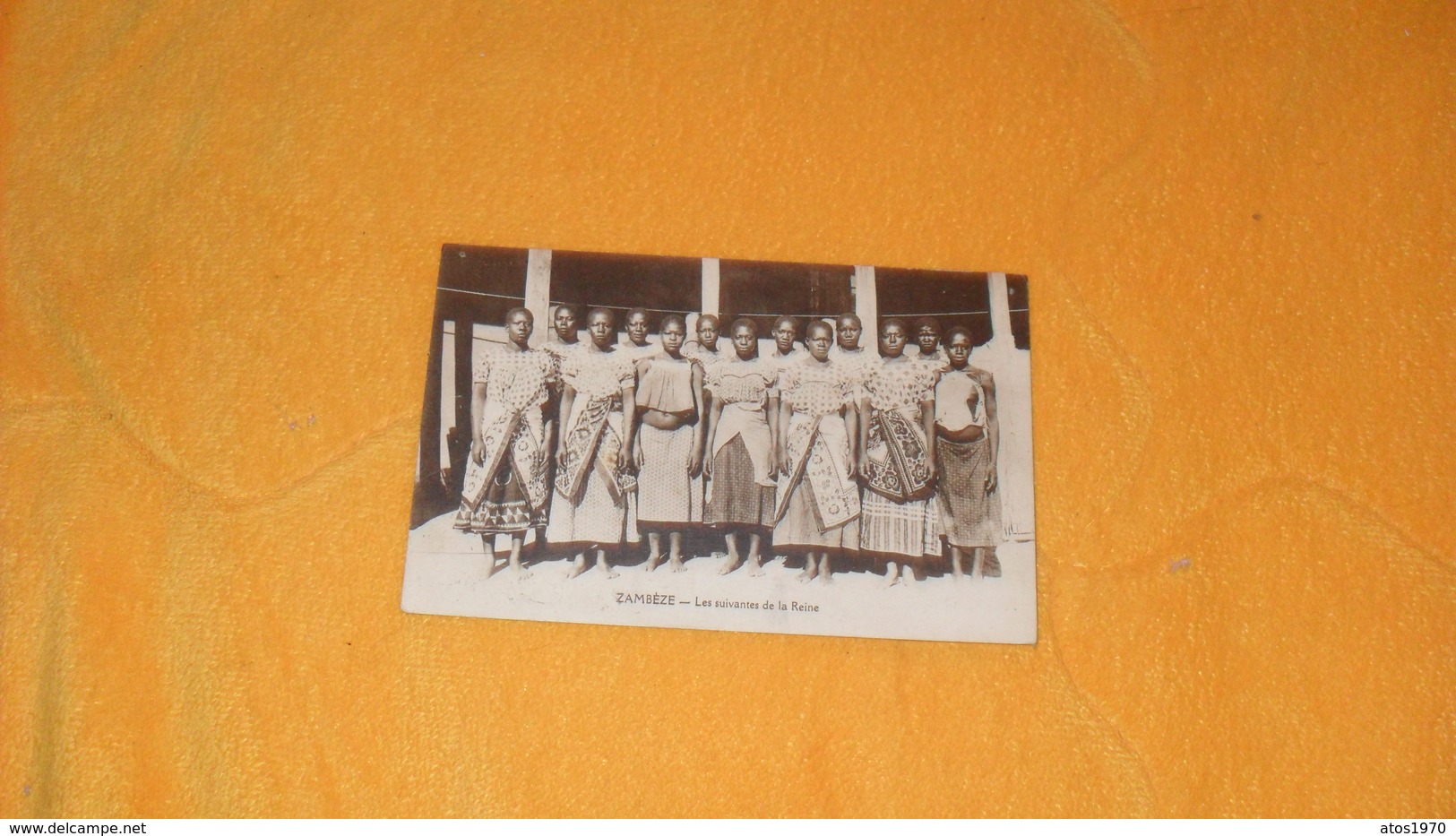 CARTE POSTALE ANCIENNE NON CIRCULEE DATE ?../ ZAMBEZE.- LES SUIVANTES DE LA REINE. - Zambie