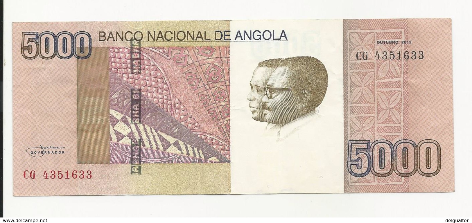 Angola 5000 Kwanzas 2012 VF - Angola