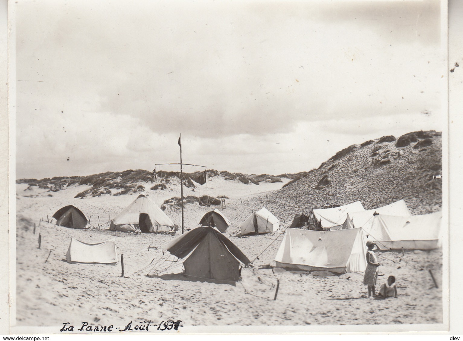 De Panne - Camping - 1931 - Foto 8 X 11 Cm - Lieux