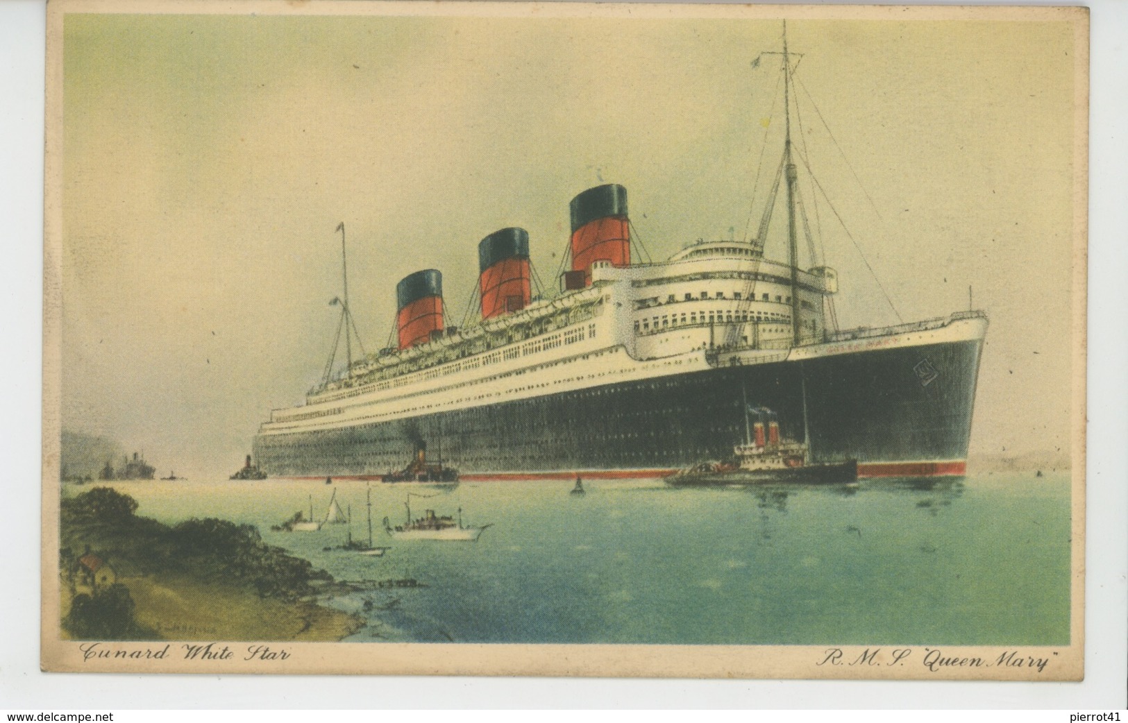 BATEAUX - PAQUEBOTS - Le "QUEEN MARY " , Cunard White Star - Paquebots