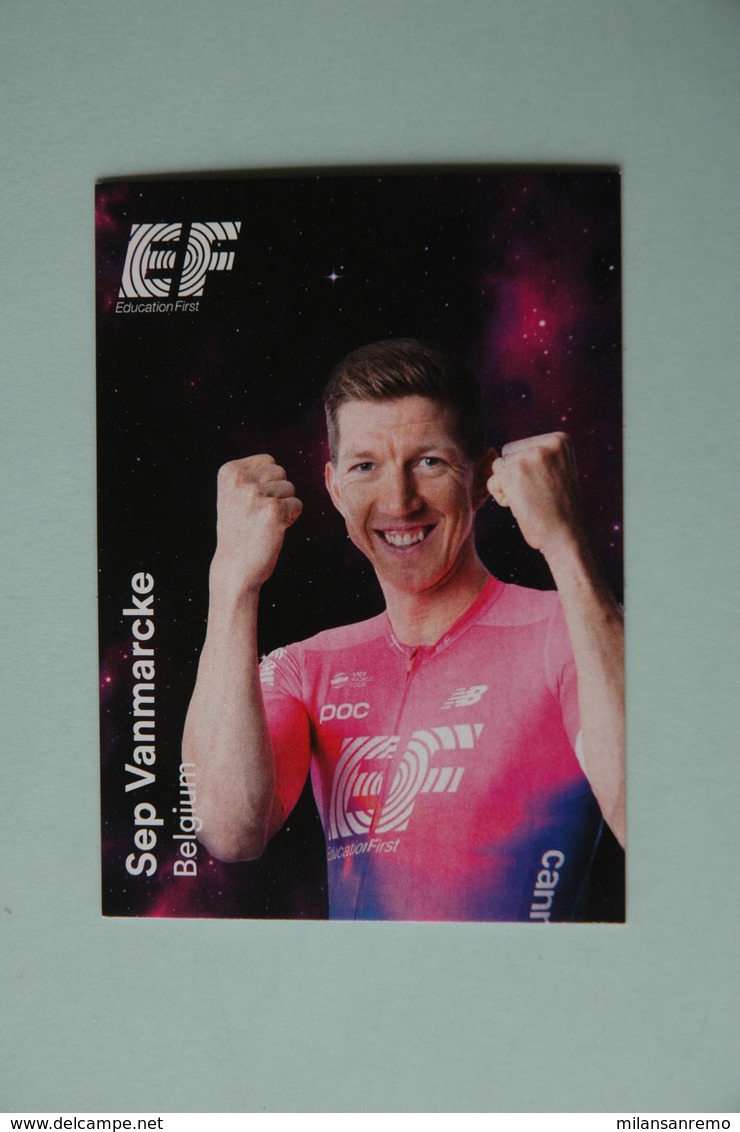 CYCLISME: CYCLISTE : EQUIPE EF EDUCATION 2019 Format 9 X 6.3 :SEP VANMARCKE - Ciclismo