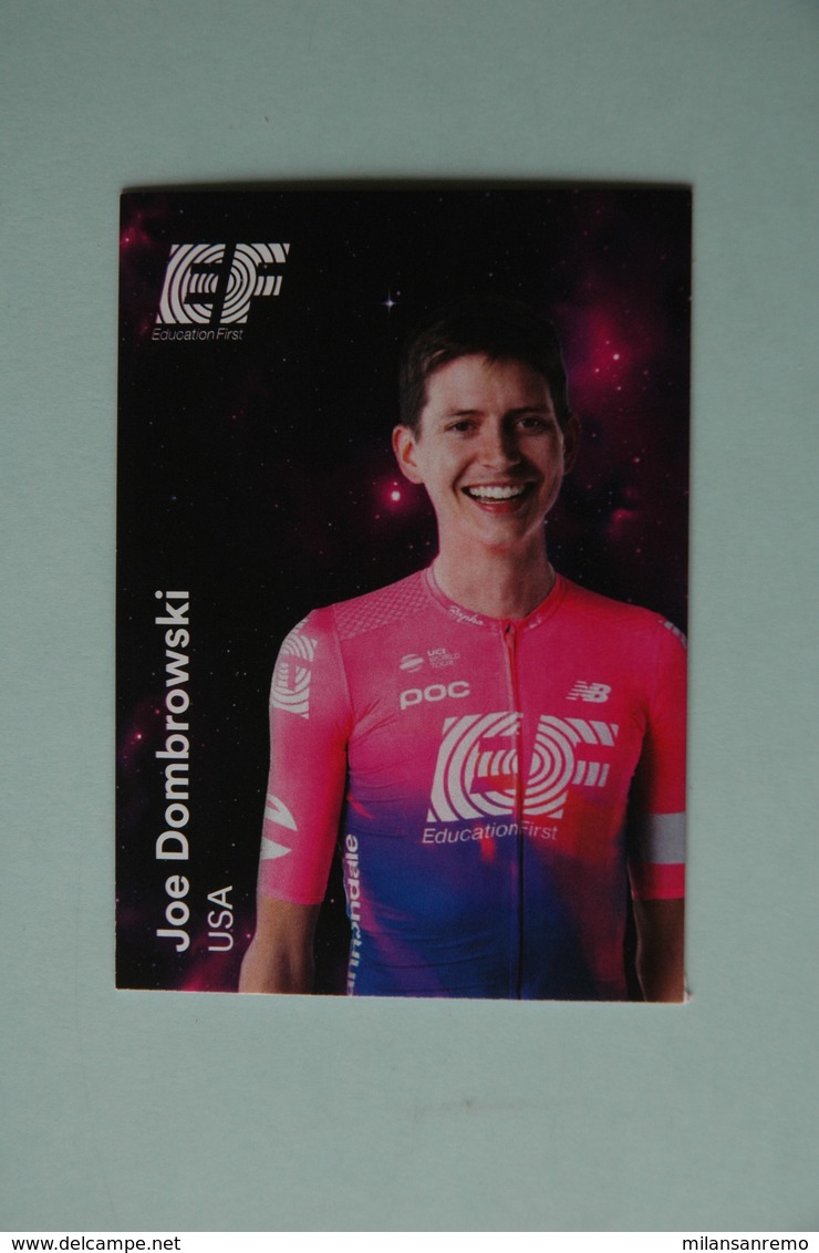 CYCLISME: CYCLISTE : EQUIPE EF EDUCATION 2019 Format 9 X 6.3 :JOE DOMBROWSKI - Ciclismo