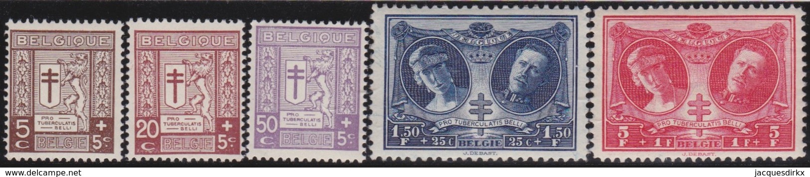 Belgie    .    OBP    .   240/244   .     **         .     Postfris   .   /   .  Neuf SANS Charniere - Neufs