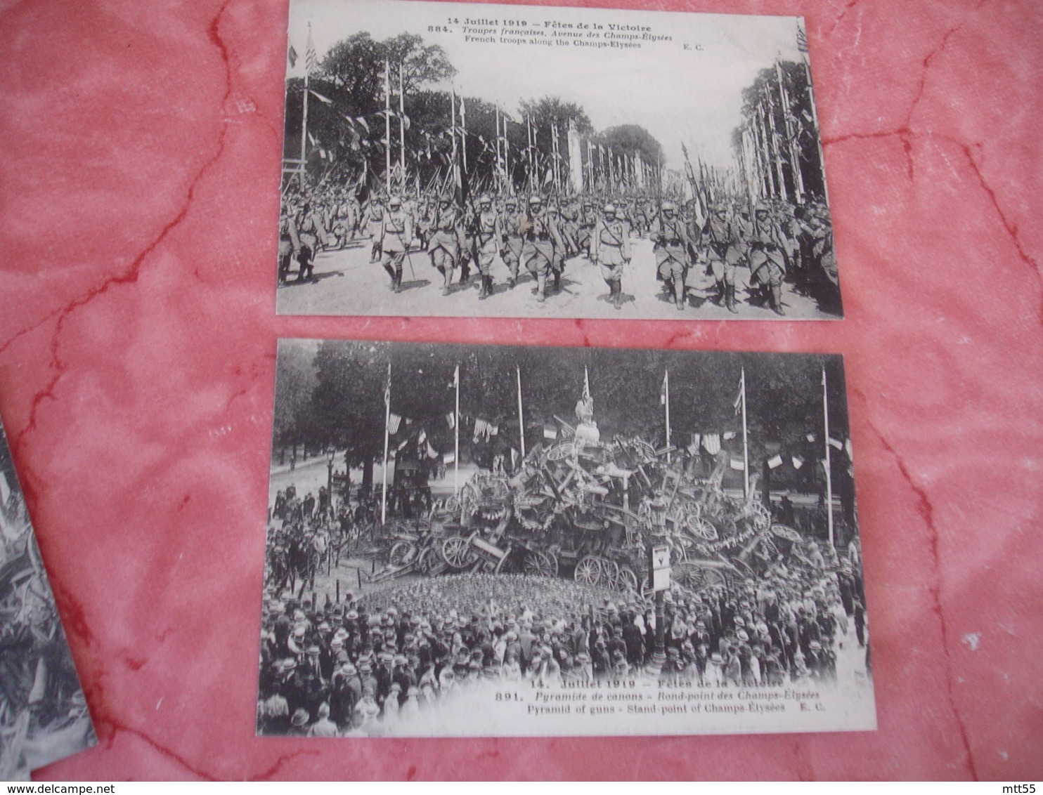 Lot De 10 Carte Fete Victoire 14.07.1919 Defile - Guerre 1914-18