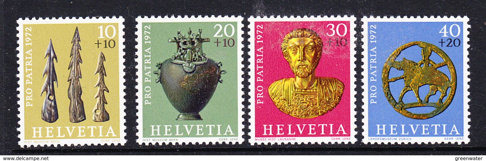 Switzerland 1972 Pro Patria 4v ** Mnh (43492) - Ongebruikt