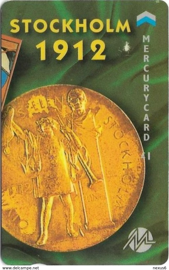 UK (Mercury) - Olympics - Stockholm 1912 (Puzzle 2/2) - 49MERTWOA - MEO019 - 1.044ex, Used - [ 4] Mercury Communications & Paytelco