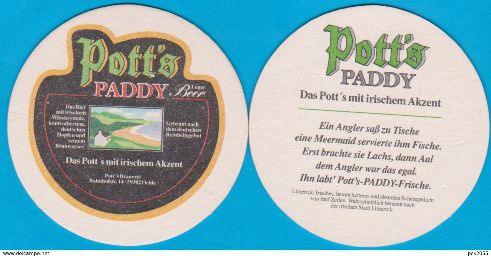 Pott's Brauerei Oelde ( Bd 2161 ) - Bierdeckel