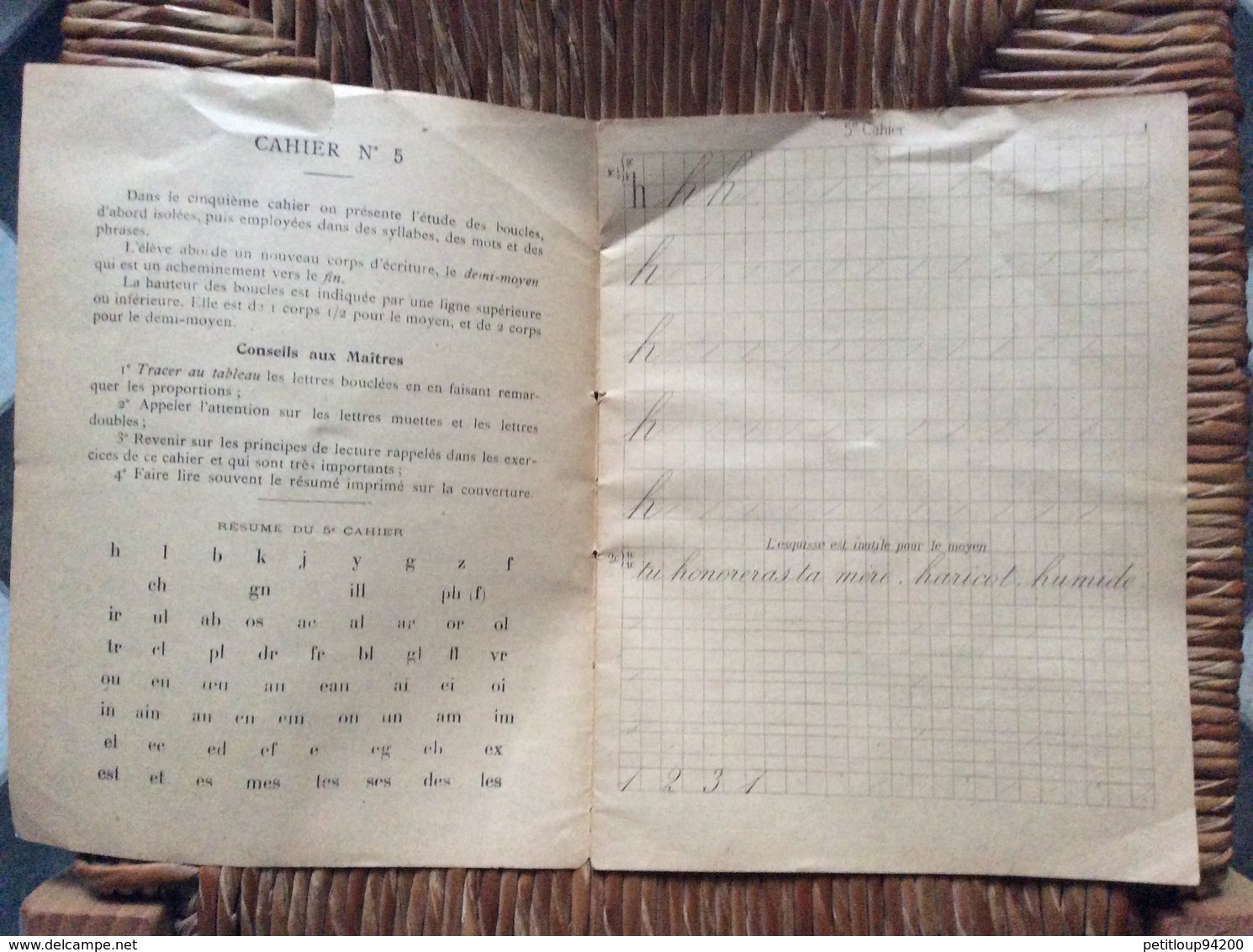 CAHIER MÉTHODE D’ECRITURE  Avec L’Enseignement De La Lecture  F.DUBUS  C.LEMAIRE  5e Cahier LBRAIRIE GEDALGE & Cie PARIS - Autres & Non Classés