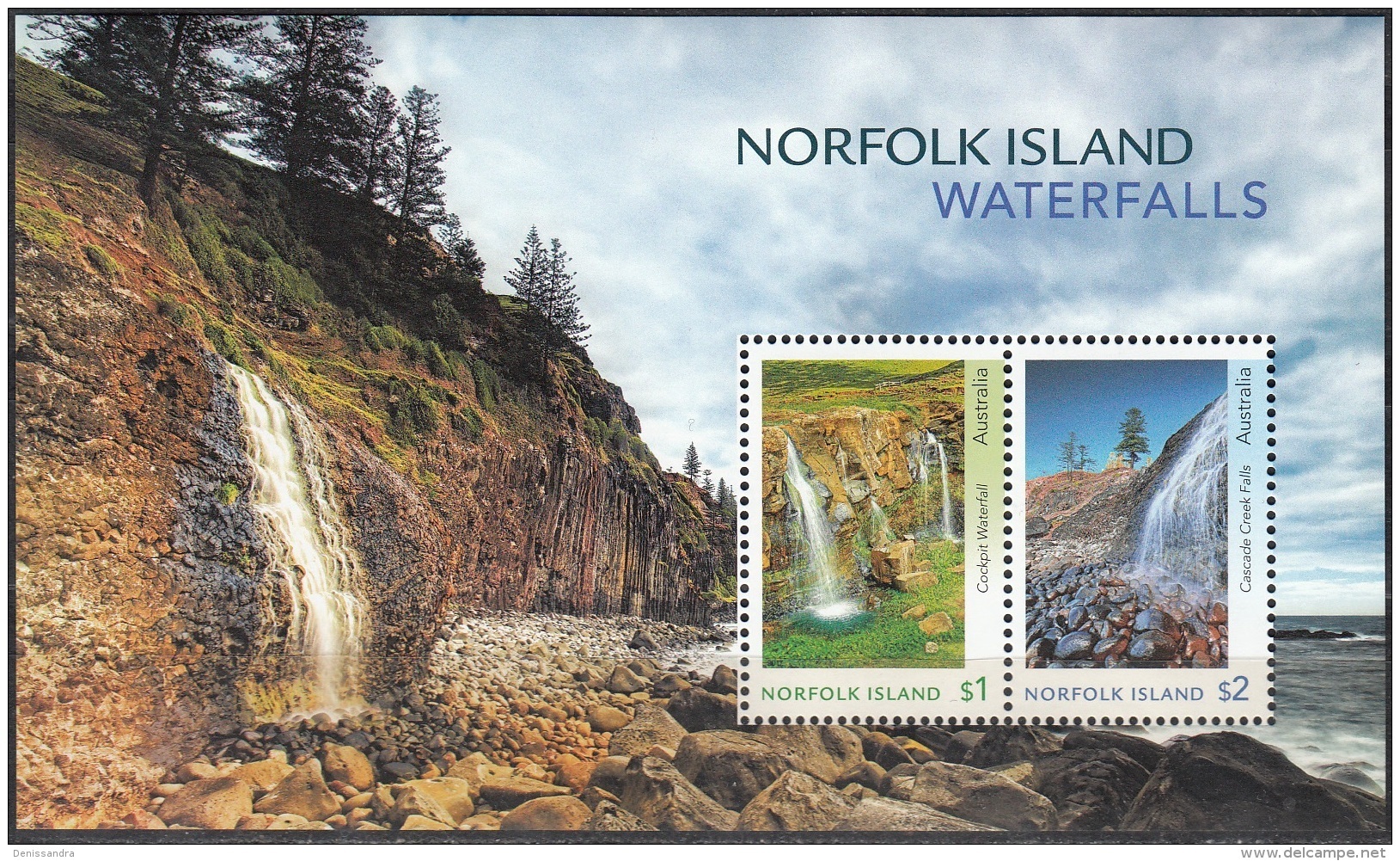 Norfolk Island 2017 Bloc Feuillet Cascades Neuf ** - Isla Norfolk