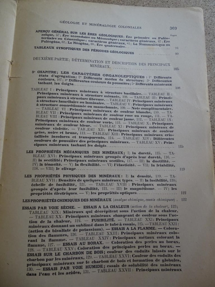 notions théoriques et pratiques de géologie et de minéralogie coloniales - émile buisson - 1944 ministère des colonies