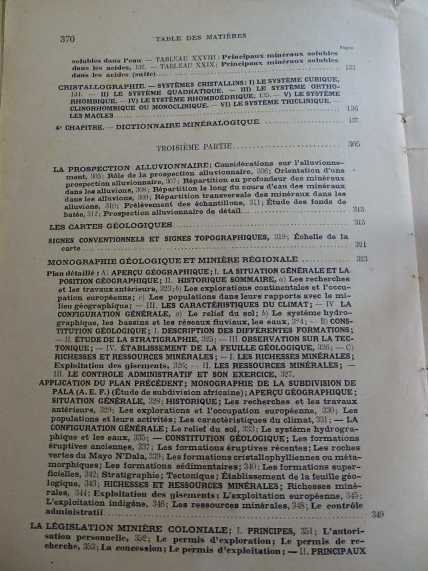 notions théoriques et pratiques de géologie et de minéralogie coloniales - émile buisson - 1944 ministère des colonies