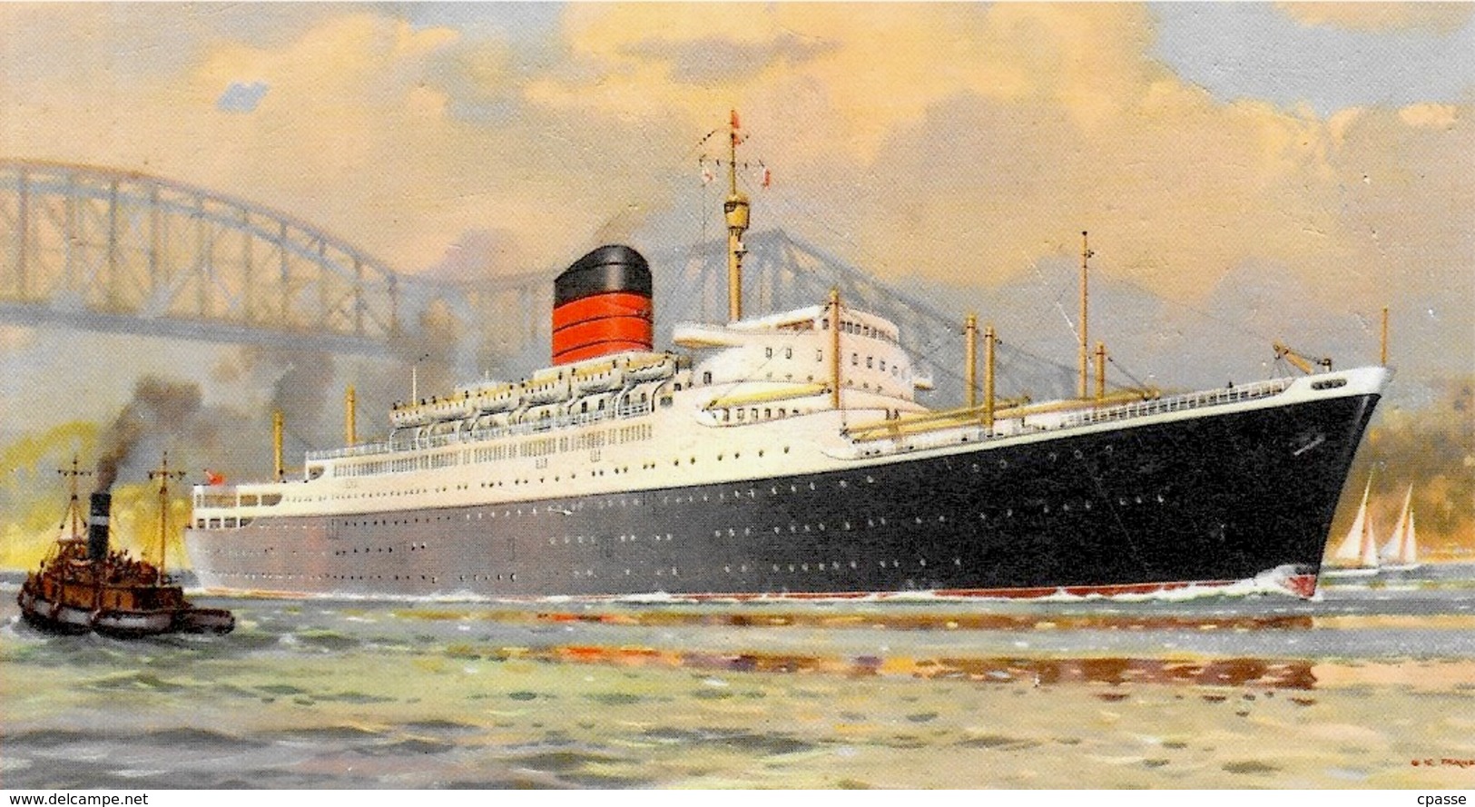 CPA Bateau PAQUEBOT R.M.S. "SAXONIA" Cunard  ** Ship - Passagiersschepen